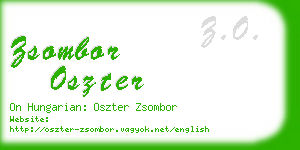 zsombor oszter business card